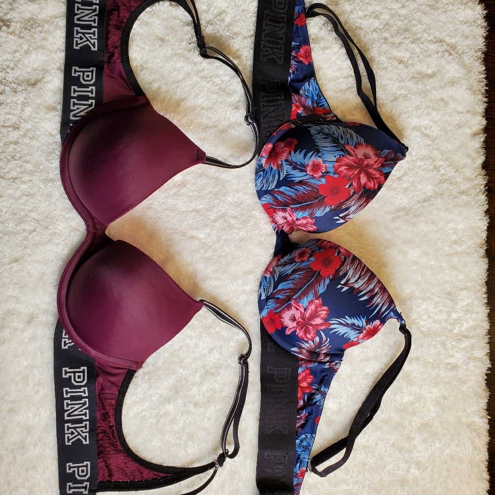 2 Pink vs bras size 32 A